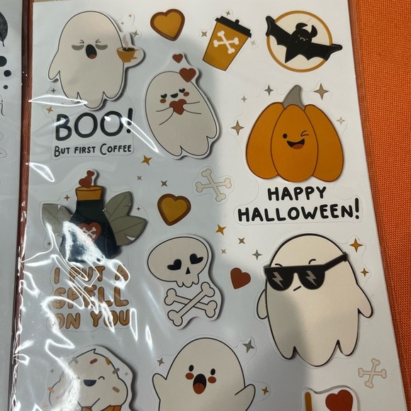 Halloween Sticker Set - Black, Orange, White - Picture 6 of 9